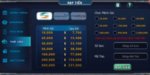 Cách nạp rút tiền B52CLUB
