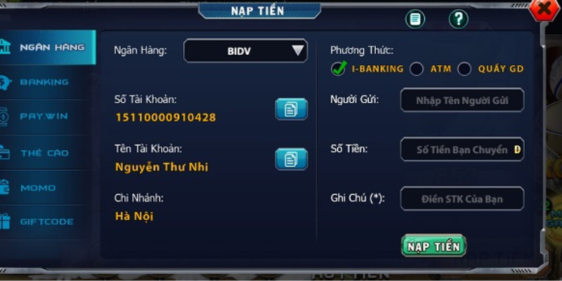 Nạp tiền B52CLUB